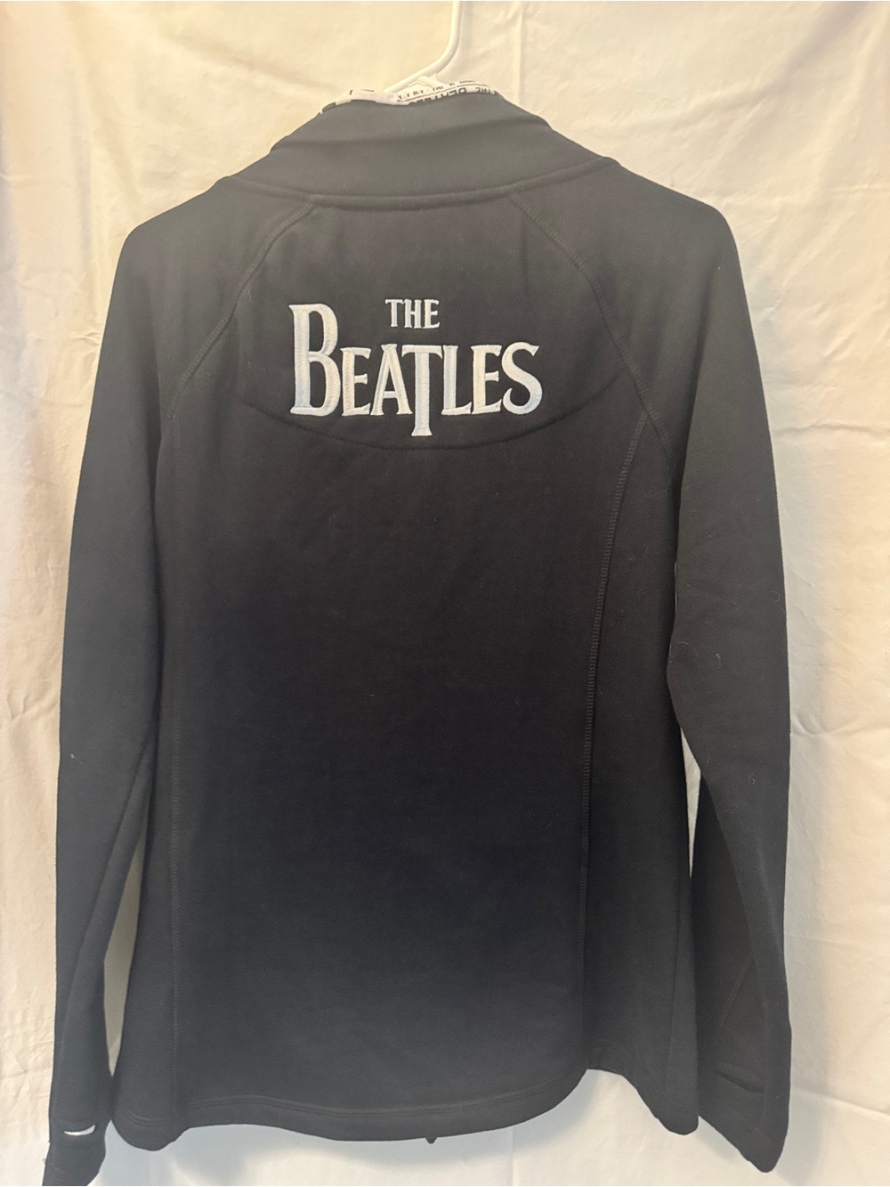 The Beatles White and Black Graphic Tee with Green Logo Tag